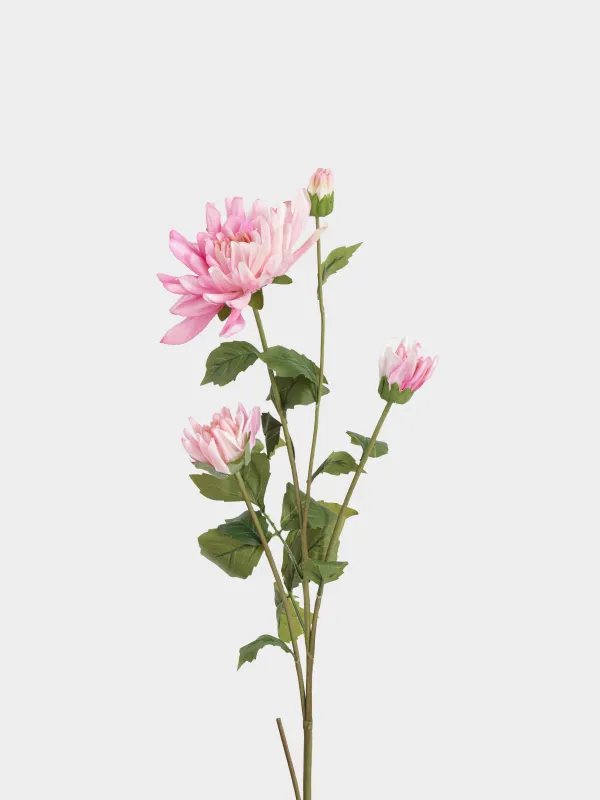 Ветка декоративная, 85 см, Бело-розовый георгин, Flower garden, image-1
