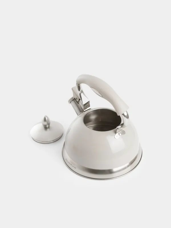 Чайник, 2,7 л, cо свистком, сталь, серый, Whistle, image-1