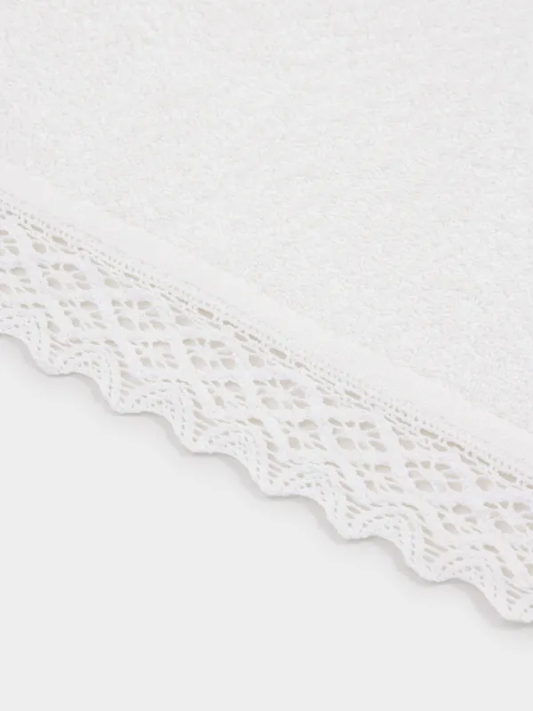 Сүлгі, 40х60 см, мақта, сүт түстес, Шілтер, Lace cotton, image-1