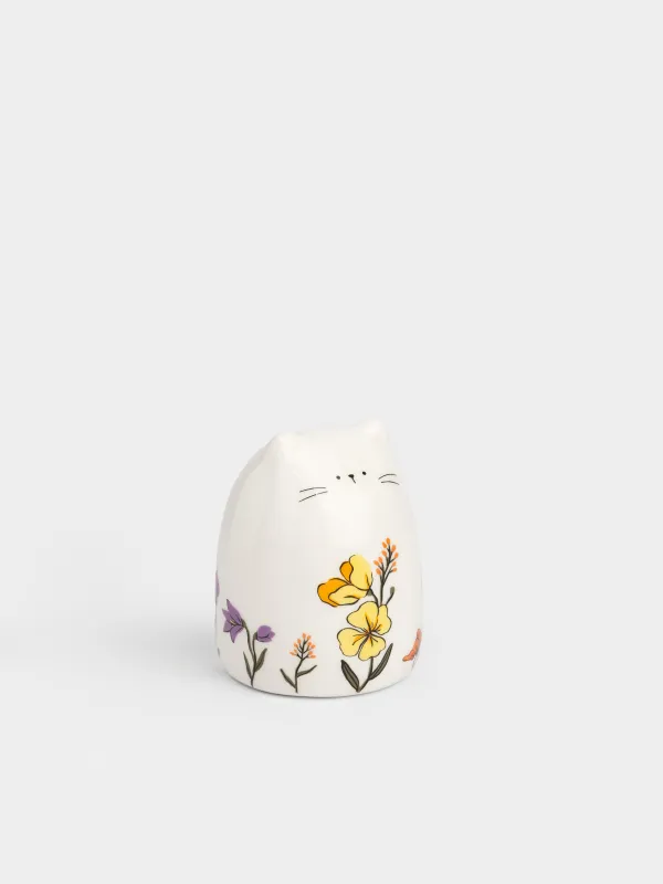 Емкость для соли или перца, 8 см, Кот в цветах, Cat in flowers, image-3