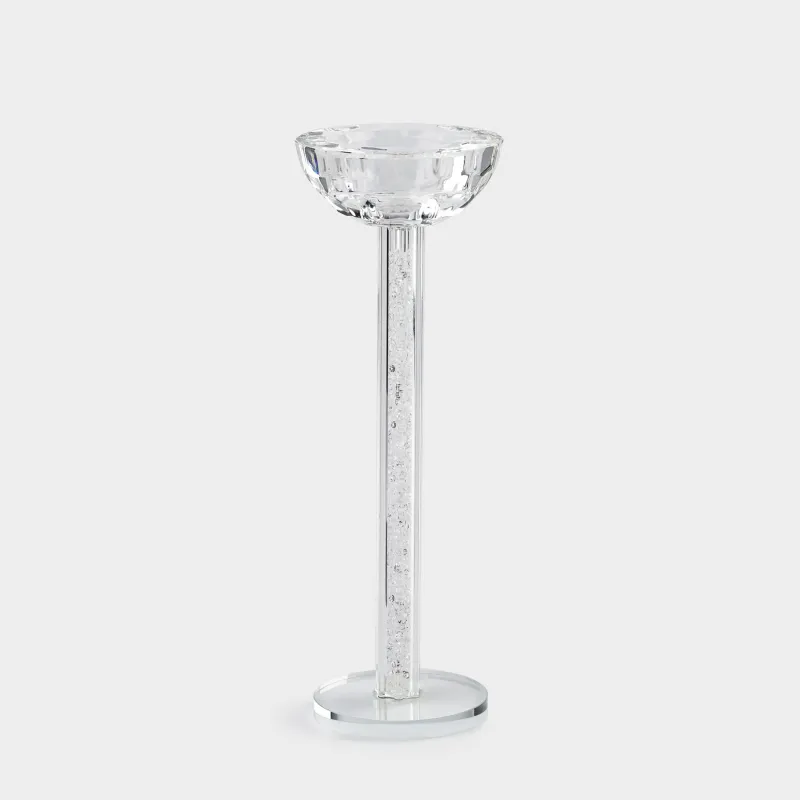 Подсвечник, 23 см, для чайной/тонкой свечи, Кристалл, Crystal