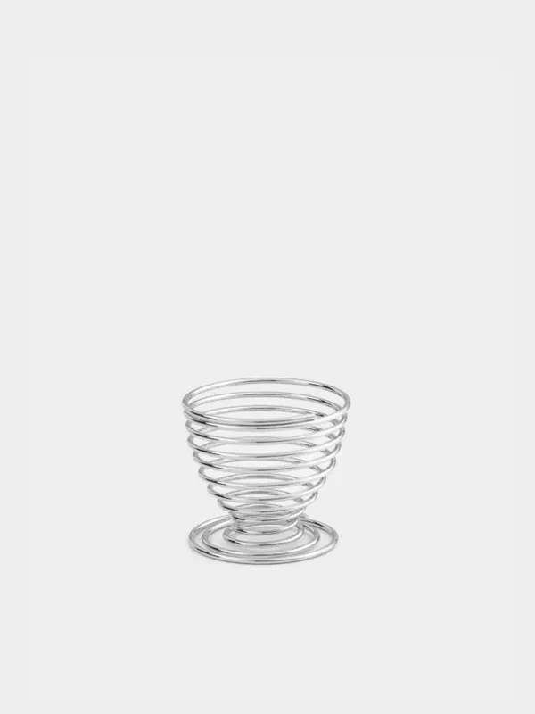 Жұмыртқа ұстағыш, 5 см, Болат, күміс, Құйын, twist silver, image-0