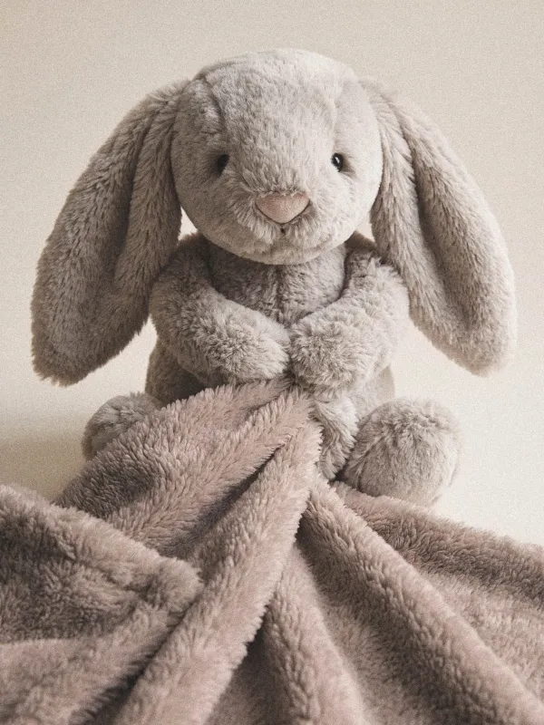 Плед с игрушкой, 178х132 см, флис/полиэстер, бежевый, Зайка, Rabbit, image-2