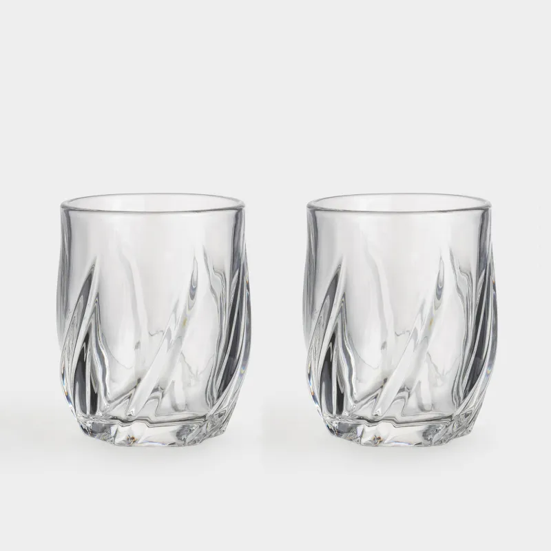 Стакан для виски, 10 см, стекло, Crumpled