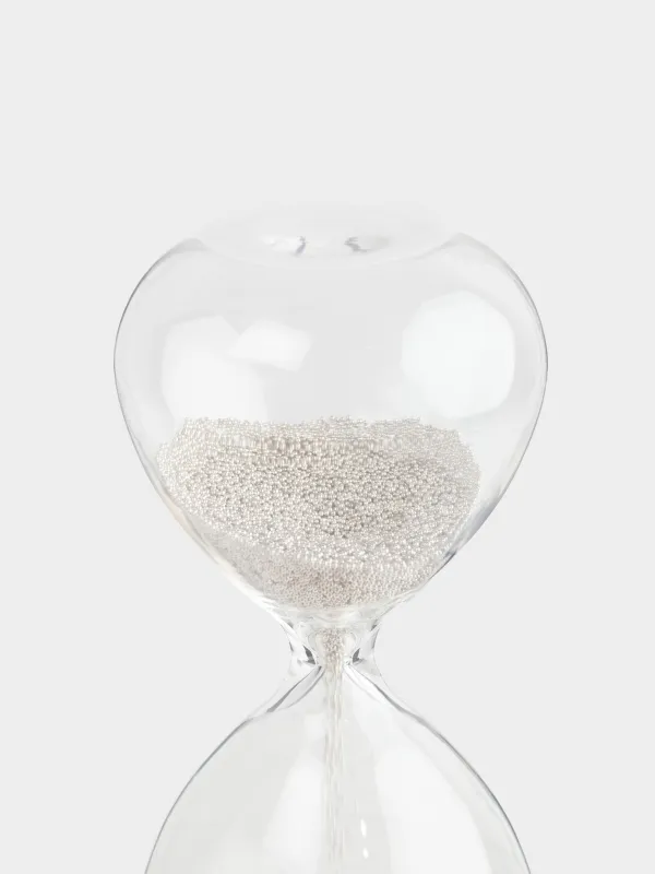 Құм сағаты, 8 см, 30 секунд, шыны/құм, Sand time, image-1