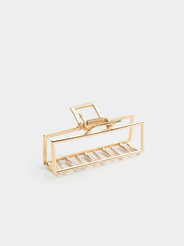 Шаш қыстырғыш, 9 см, металл, алтын, краб, Fantastic gold, image-0