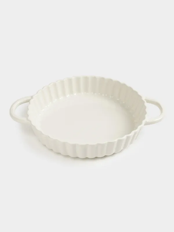 Форма для запекания, 28 см, керамика, круглая, молочная, Cakes ivory, image-6