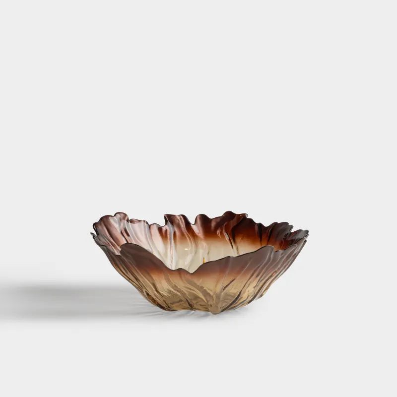 Салатник, 30х15 см, мл, стекло Р, коричневый градиент, Pion gradient, image-1