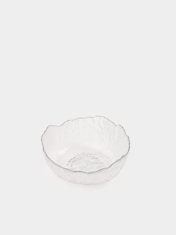Салат ыдысы, 20х9 см, 1,3 л, шыны Р, күміс жиектері бар, Argos silver, image-2