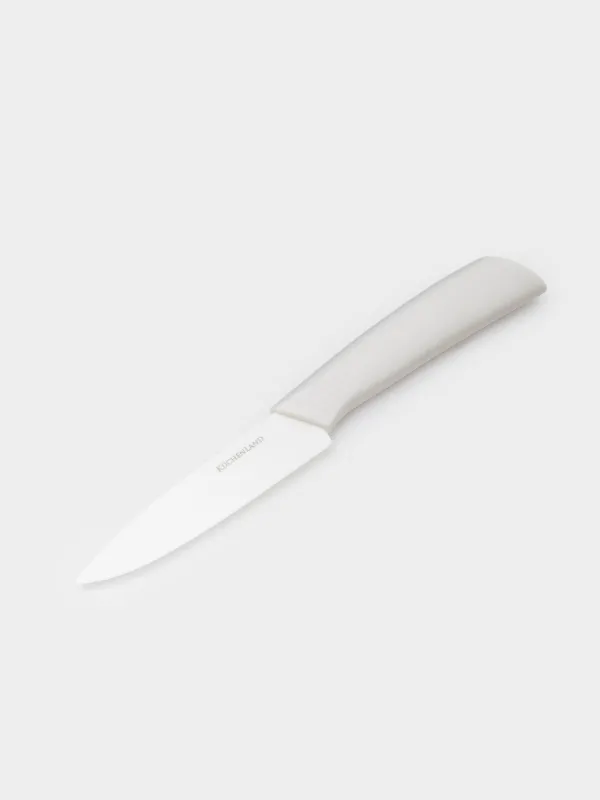 Нож для чистки овощей, 10 см, с чехлом, керамика/пластик, молочный, Regular, image-4