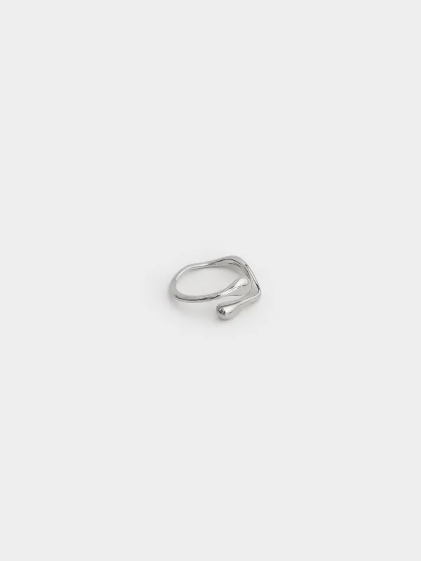 Сақина, 2 см, бір өлшем, металл, күміс, Jewelry, image-1