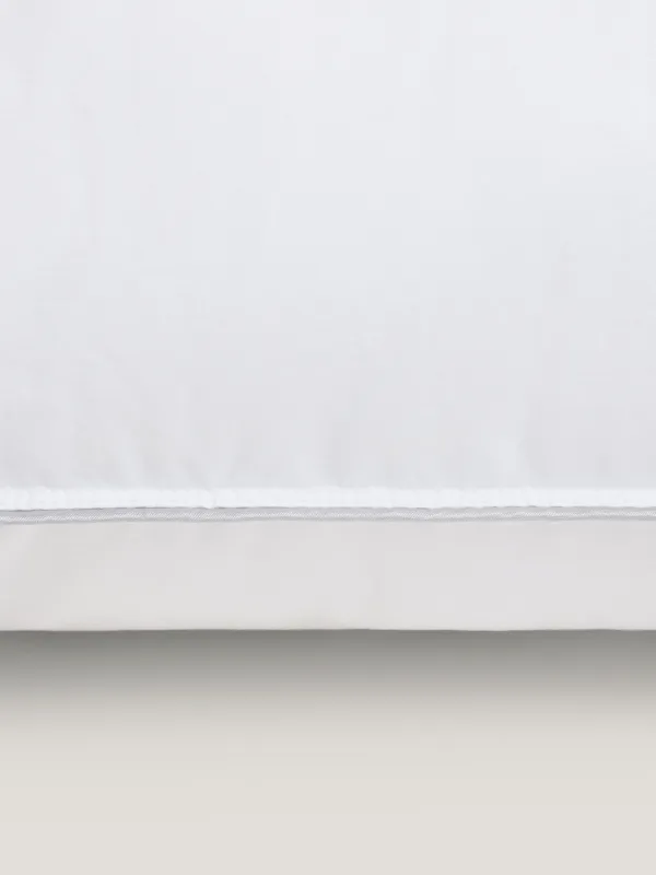 Подушка, 50х70 см, хлопок/микрофибра, белая, с серебристым кантом, Soft cotton, image-4