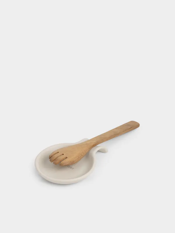 Қасық тұғыры, 16 см, керамика, сүт түстес, Milk kitchen, image-4