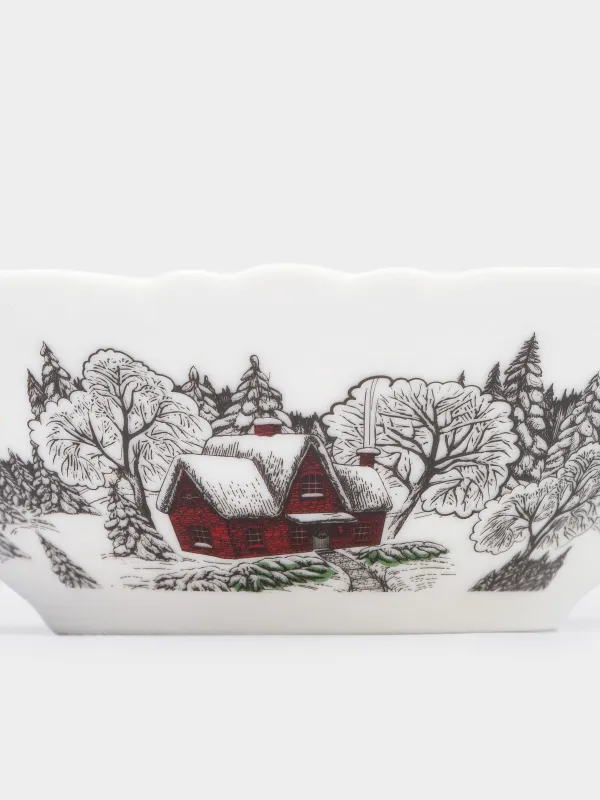 Салат ыдысы, 15х5 см, 290 мл, фарфор N, ақ, Ормандағы үй, Forest house, image-4