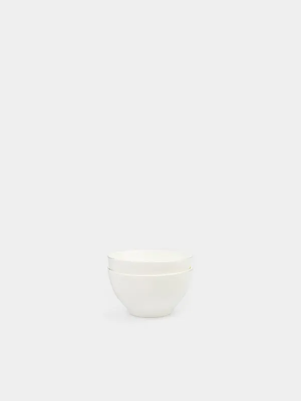 Пиала, 12х6 см, 2 дана, F фарфоры, ақ, Ideal white, image-0