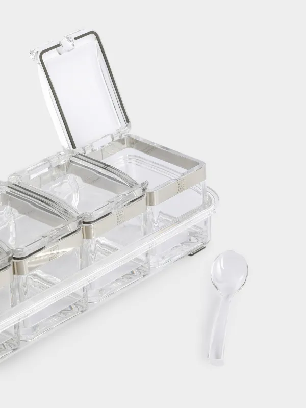 Контейнер, 26х9 см, 4 шт, с ложками, Kitchen tools, image-3