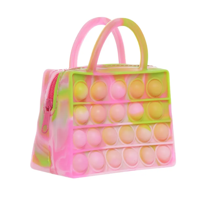Игрушка-антистресс Pop-it, 10х11 см, силикон, цветная, Сумка, Pop-it, image-0
