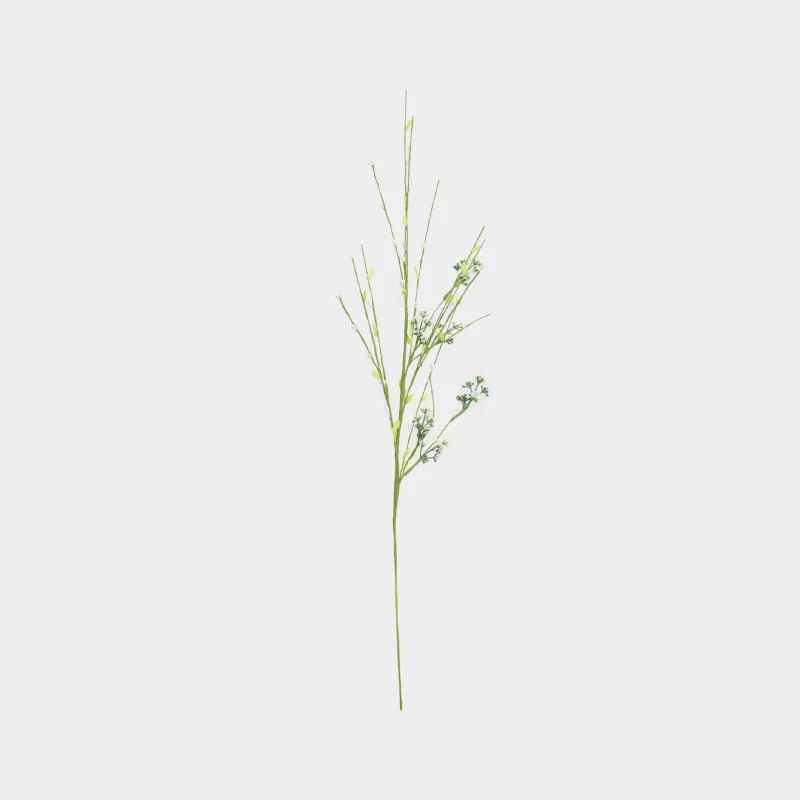 Сәндік бұтақ, 78 см, пластик, Ақ гүлшоғыры, Meadow decor