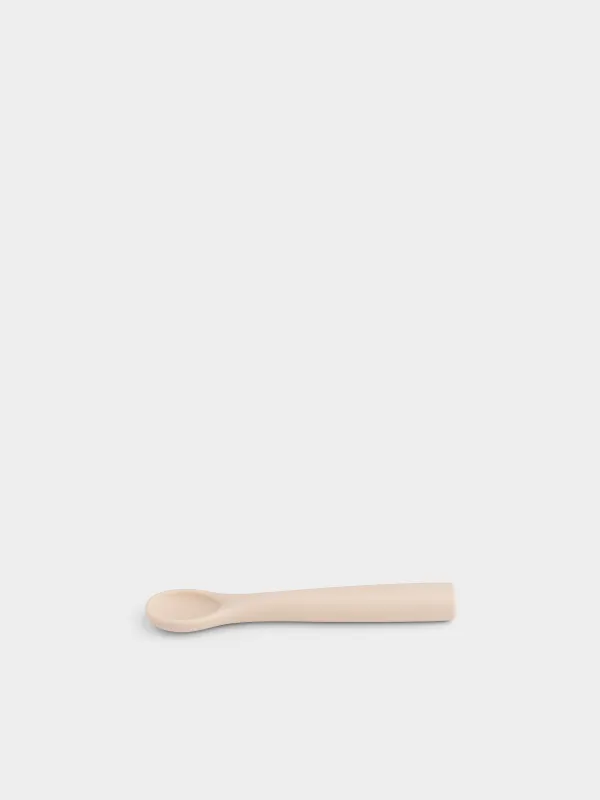 Қасық, балаларға арналған, 14 см, силикон, сарғылт-қоңыр, Kiddy, image-2