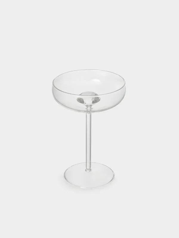 Шампанға арналған стақан, 220 мл, шыны Б, Кристалл, Crystal shape, image-1