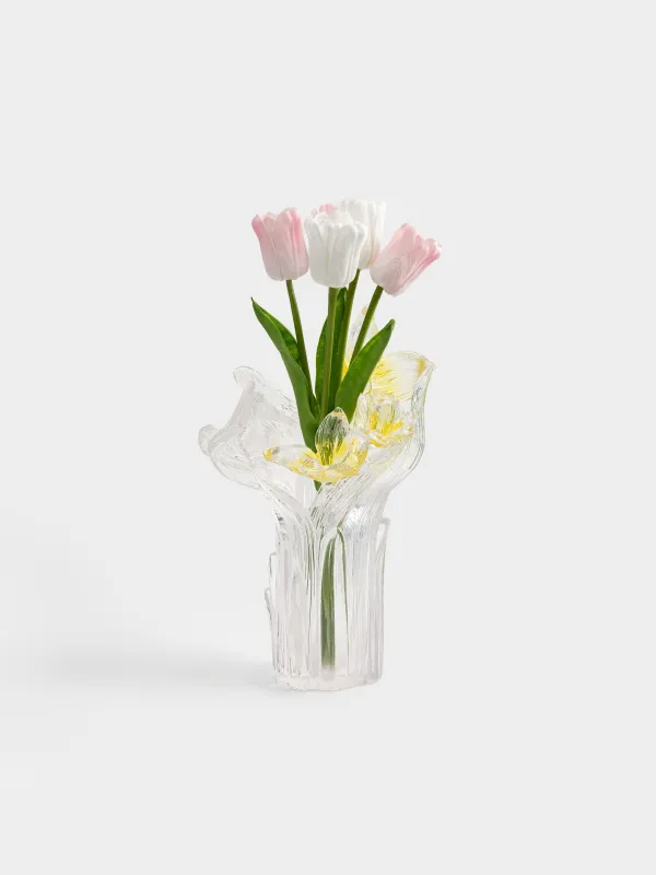 Гүл вазасы, 28 см, сәндік, полирезин, Нәркестер, Bloom, image-3