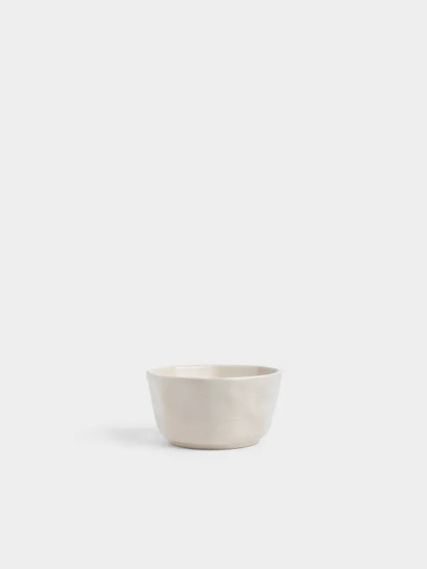 Кесе, 14х7 см, керамика, сүт түстес, Мыжылған әсер, Crumple creme, image-0