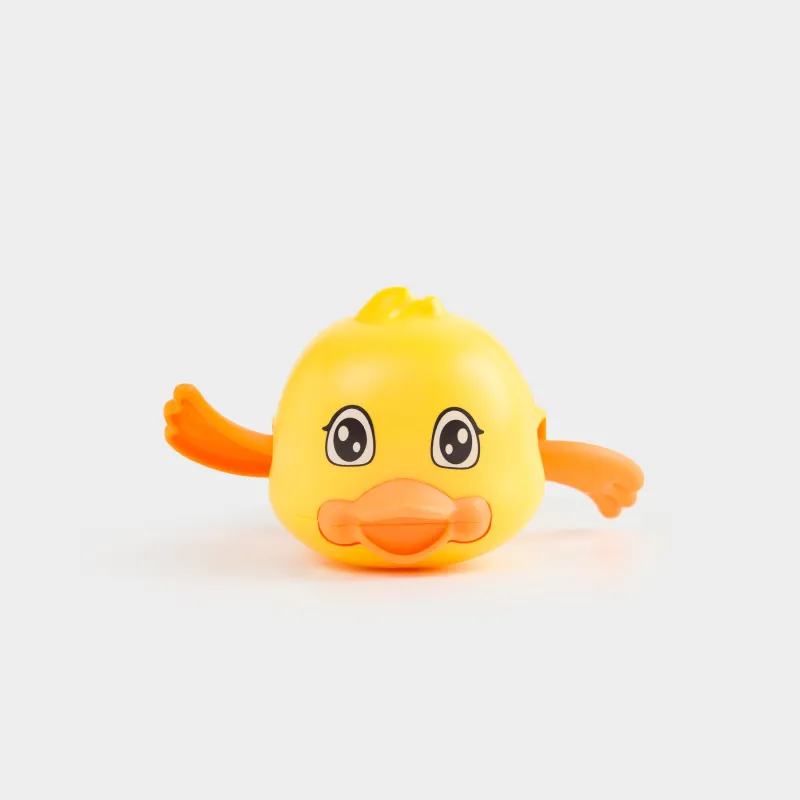 Шомылуға арналған ойыншық, 14 см, бұрамалы, пластик, сары, Үйрек, Duck yellow