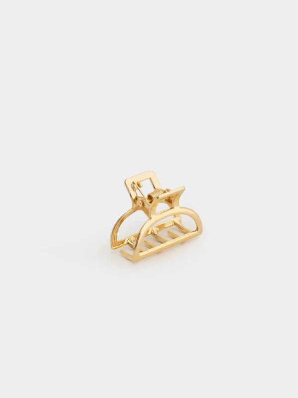Шашқа арналған қыстырғыш, 3 см, металл, алтын, Краб, Fantastic gold, image-1