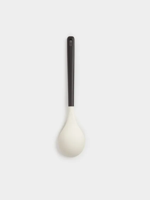 Сервиз қасығы, 32 см, силикон/пластик, сарғылт-қоңыр-қара, Service, image-1