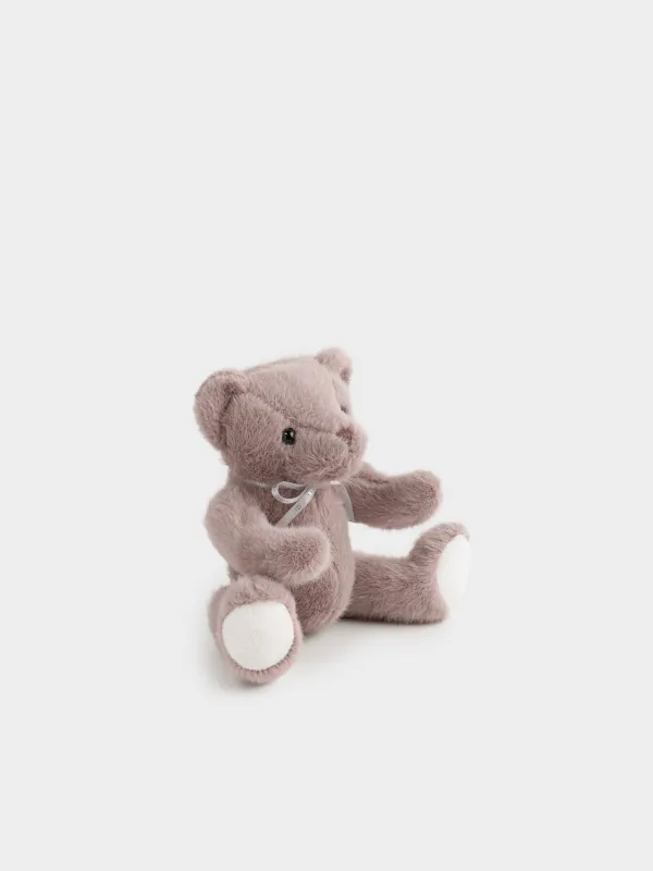 Игрушка, 25 см, мягкая, с подвижными лапами, полиэстер, коричневая, Мишка, Bear, image-1