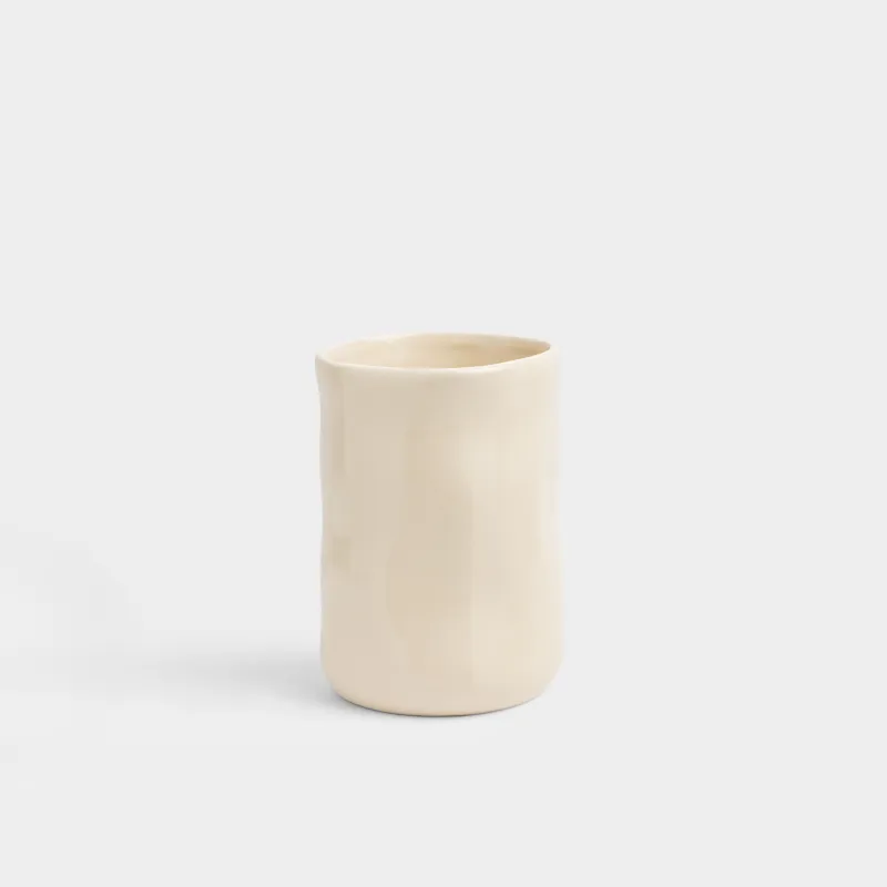 Жуынатын бөлмеге арналған стақан, 11 см, керамогранит, сүт түстес, Kaolin