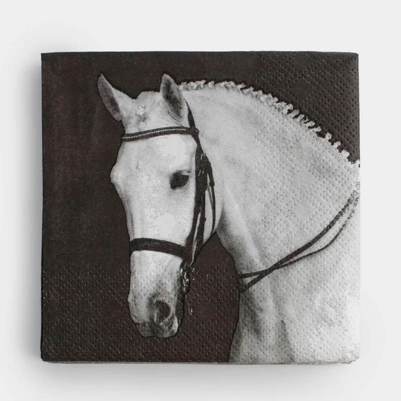 Салфетки бумажные, 21х21 см, 20 шт, Horse