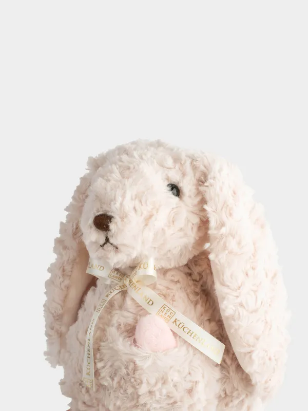 Игрушка, 33 см, мягкая, полиэстер, молочная, Кролик с сердцем, Rabbit, image-3