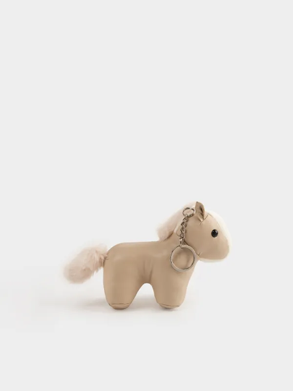 Брелок, 12 см, полиуретан/металл, бежевый, Лошадь, Keychain toy, image-3
