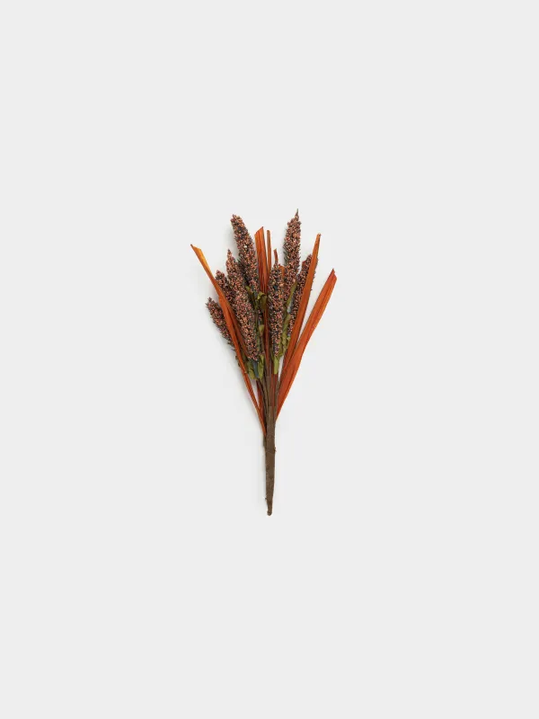Сәндік бұтақ, 25 см, қағаз/пенопласт, Қоңыр құмай, Meadow decor, image-0
