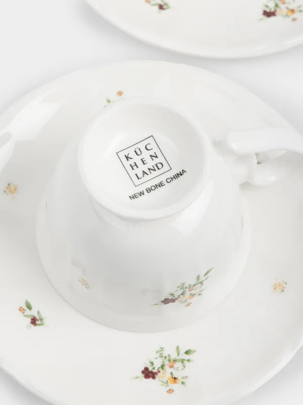 Пара чайная, на 2 персоны, 180 мл, Цветы, El flower, image-3