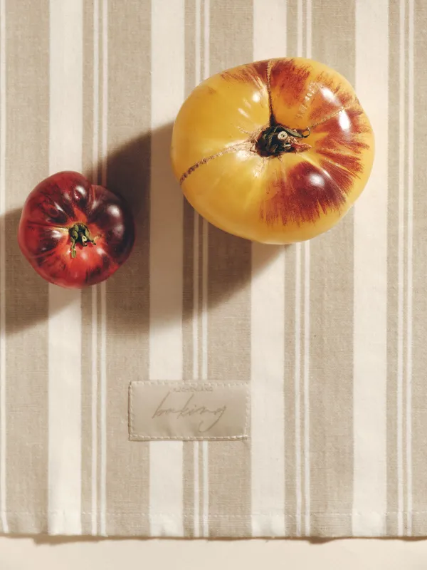 Полотенце кухонное, 40х60 см, 3 шт, хлопок, бежевое/коричневое, Полосы, Stripes kitchen, image-8