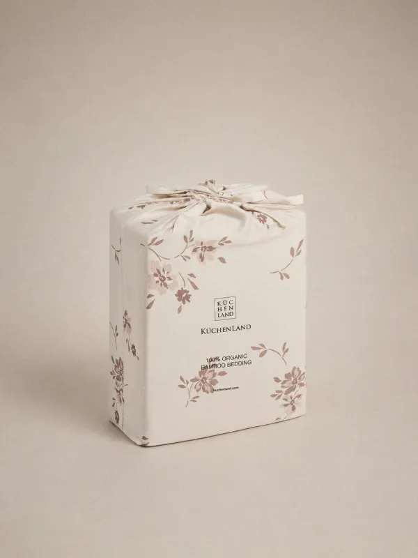 Төсек-орын жиынтығы, еуро, бамбук, қоңыр, Бұтақтар, Pure bamboo, image-4