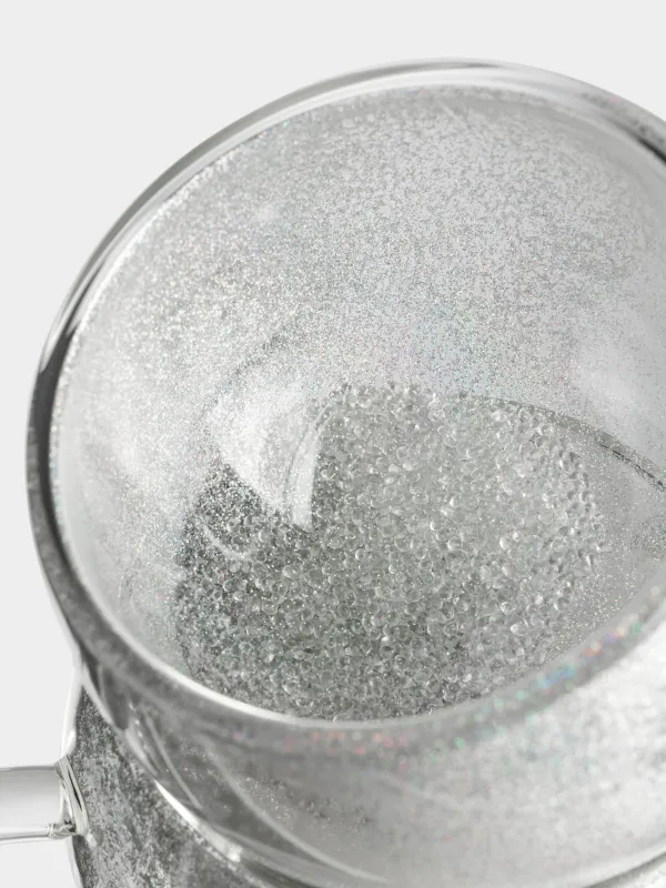 Шыныаяқ, 270 мл, 2 дана, шыны Б, күміс жылтырмен, Air sparkly, image-2