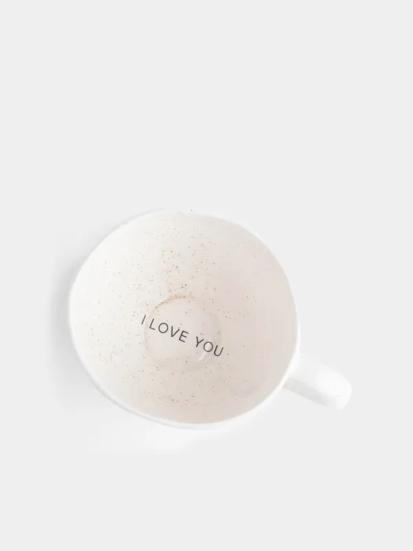 Кружка, 450 мл, Фарфор P, сүт, дақ, I love you, Delicia, image-2