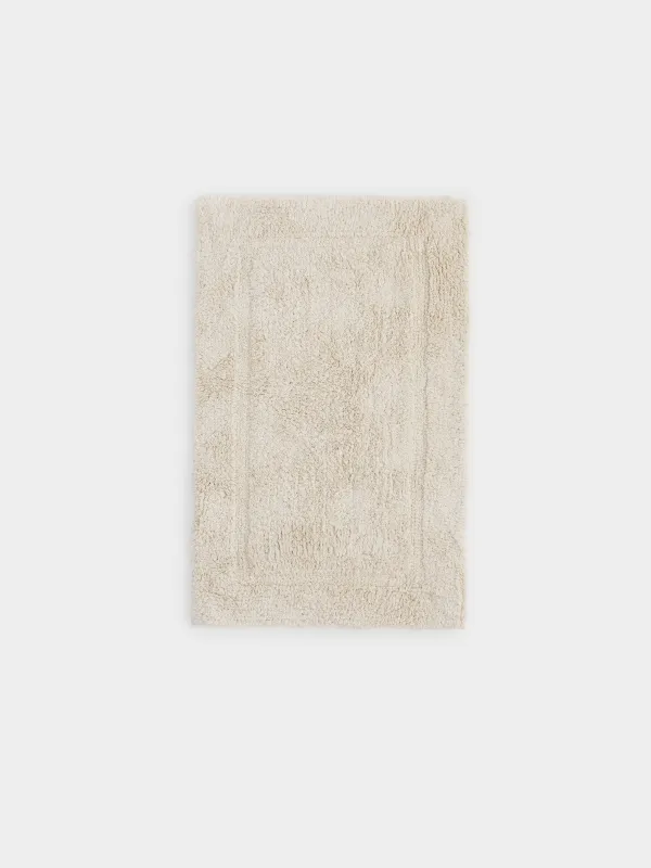 Жуынатын бөлмеге арналған кілемше, 50x80/50x50cm, 2 дана, сырғанауға қарсы, мақта, сүт түстес, Metric, image-1