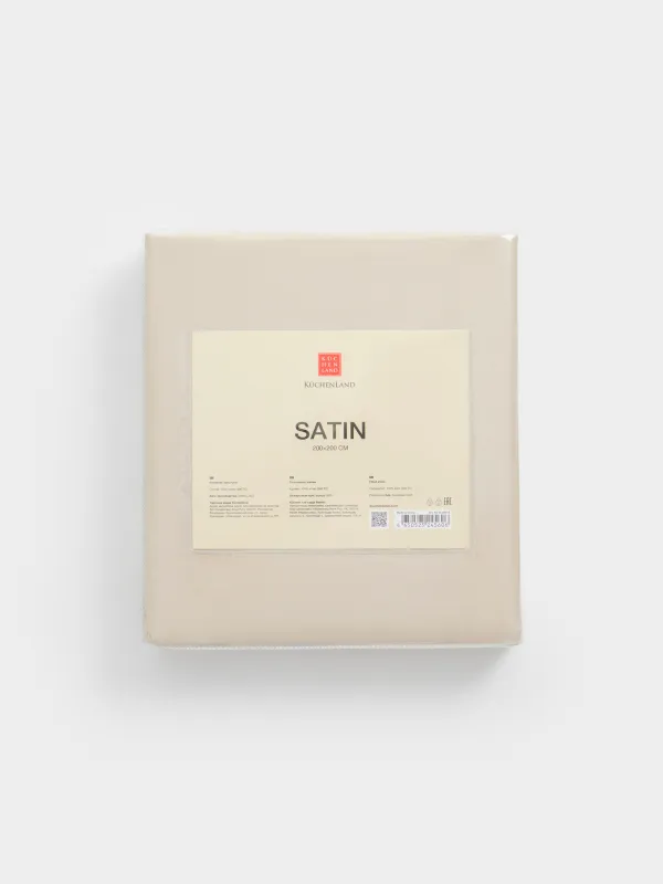 Натяжная простыня, песочная, Satin, image-5