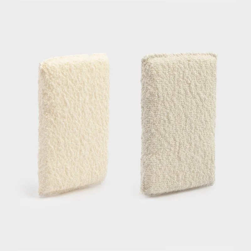 Ыдыс жууға арналған губка, 8х12 см, 2 дана, микрофибра, сарғылт, Clean