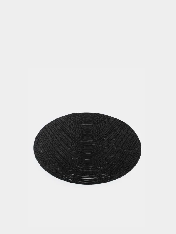 Аспаптарға арналған майлық, 38 см, ПВХ, дөңгелек, қара, Azhur Grid, image-1
