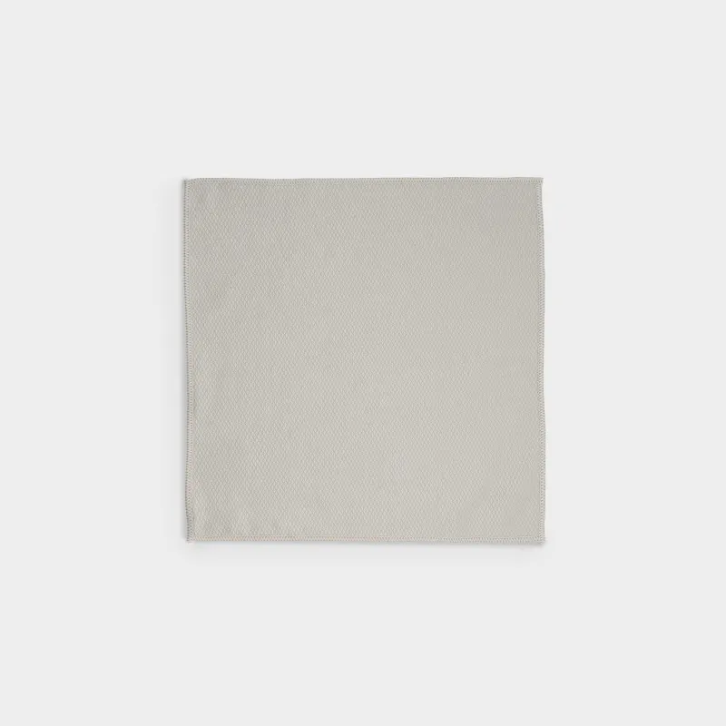 Шыны/пластик/айна шүберек, 35x35 см, микрофибра, балық таразы, сұр-бежевый, таза
