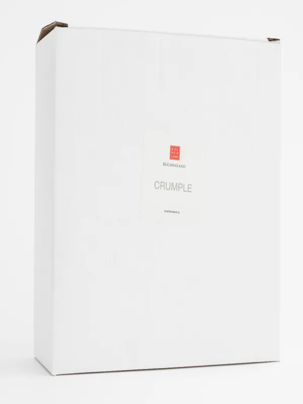 Сәндік тағам, 17 см, керамика, сүт, мыжылған әсер, Crumple, image-5