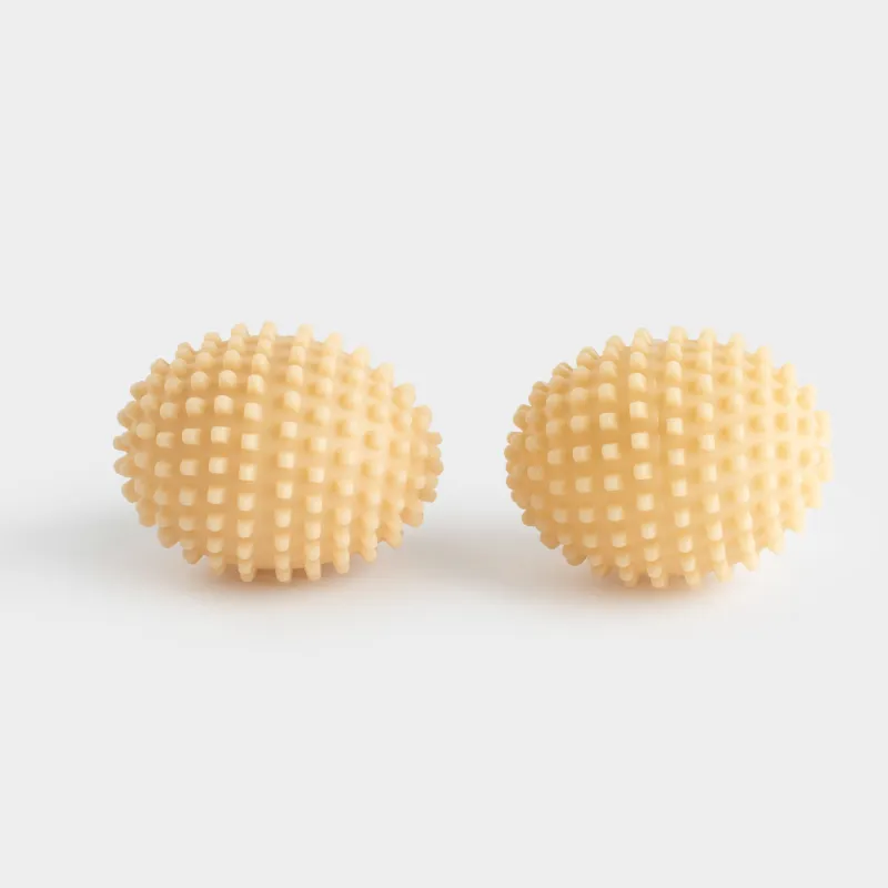 Жууға арналған шар, 8 см, 2 дана, ПВХ, сарғылт, Сопақ, Washing ball