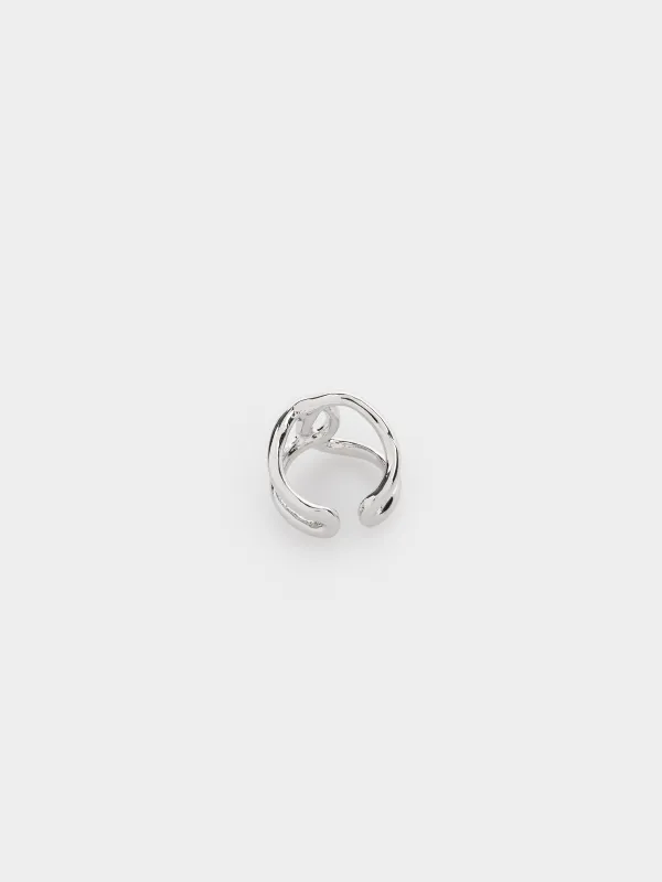 Сақина, 2 см, бірыңғай өлшем, металл, күміс, Jewelry, image-2