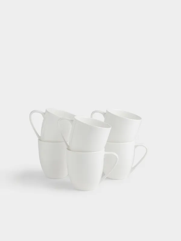 Саптыаяқ, 450 мл, 6 дана, F фарфоры, ақ, Ideal white, image-0