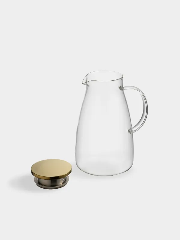 Құмыра, 2 л, сүзгі қақпағы бар, шыны Б/болат, алтын, Classic gold, image-3
